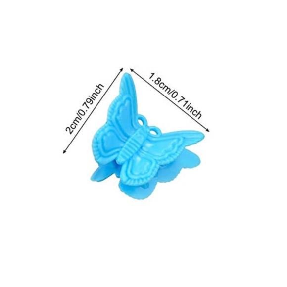 100 Packs Assorted Color Butterfly Hair Clips,Beautiful Mini Butterfly Hair Clip - Picture 3 of 4